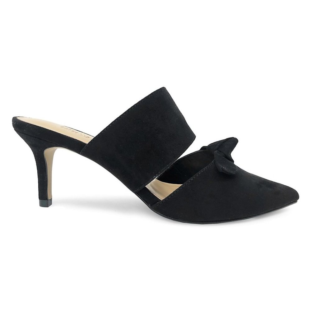 Expression Catrina Black Heeled Mules